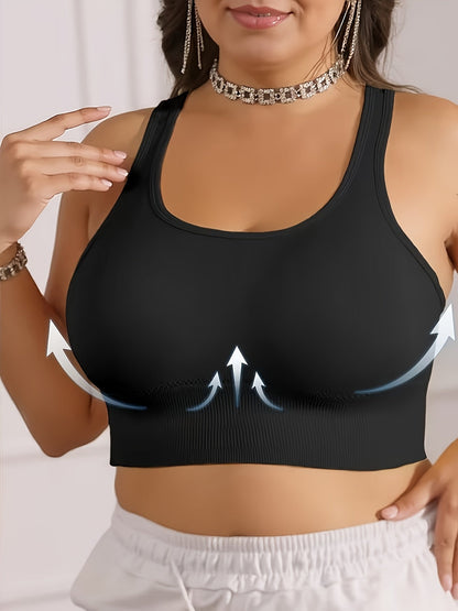 Women's V-Neck Soft Support Bra - 2-Pack Padded, Medium Support detail view