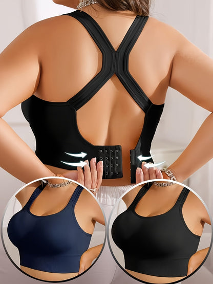 Women's V-Neck Soft Support Bra - 2-Pack Padded, Medium Support detail view