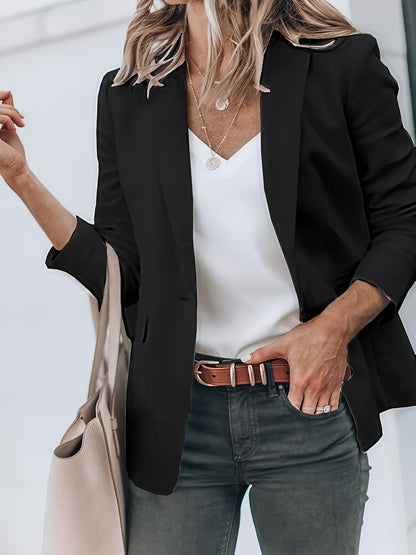 Women's Versatile Button-Front Blazer detail view