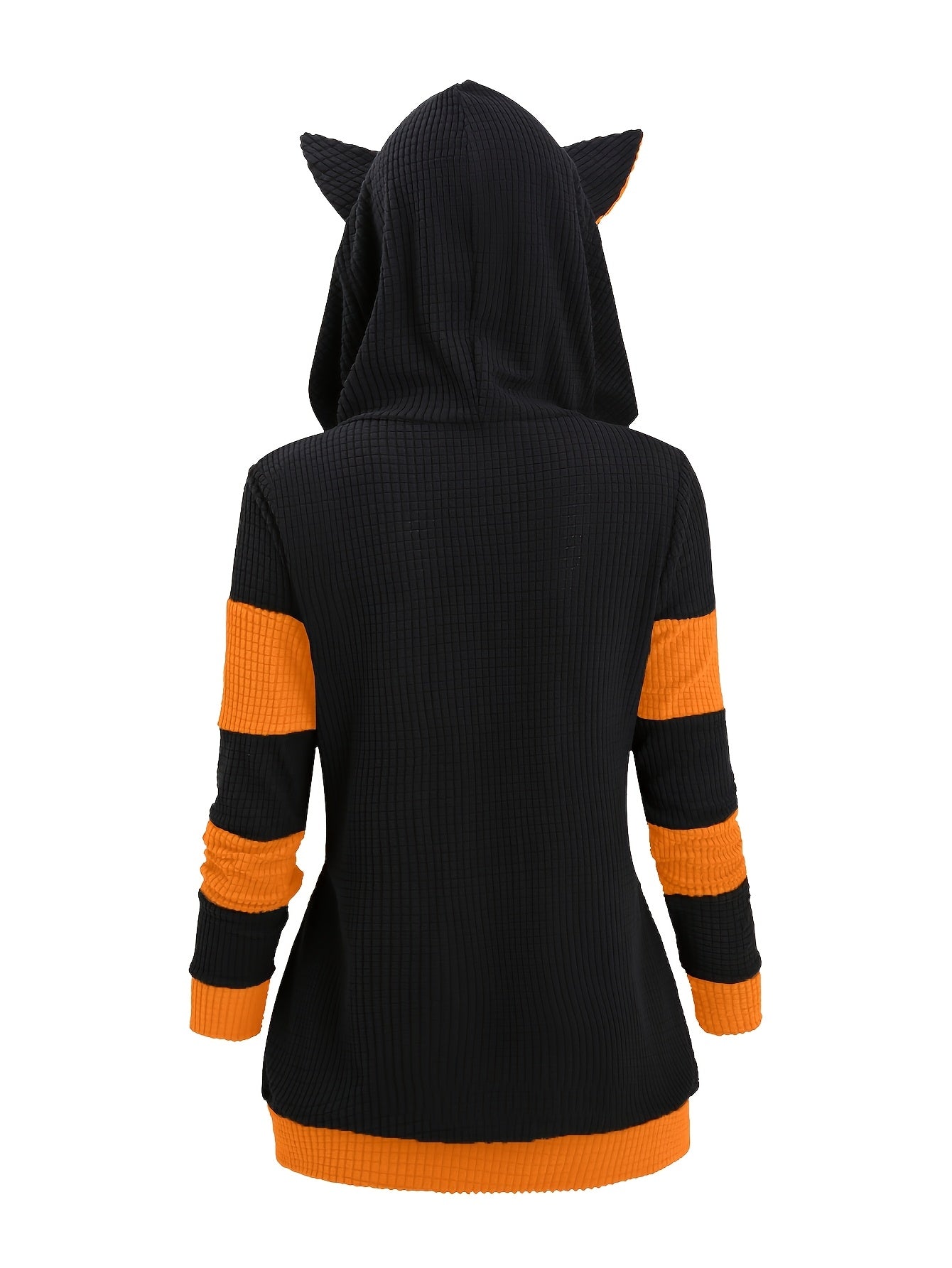 Women's Versatile Colorblock Zip-Up Hoodie – Sizes S–XXL detail view