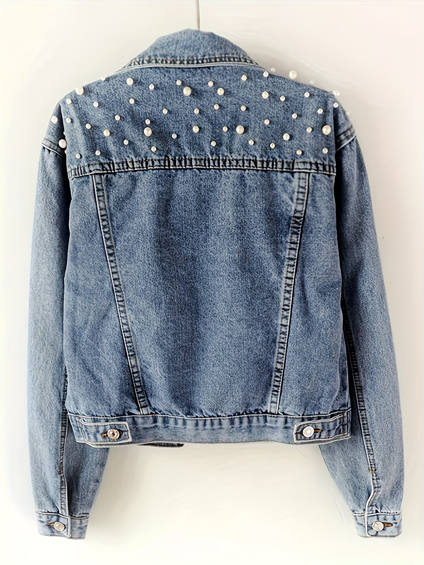 Women's Versatile Denim Button-Front Blazer – view 2