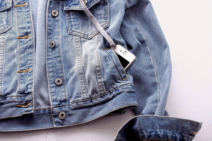 Women's Versatile Denim Button-Front Jacket – Sizes 0XL–4XL detail view