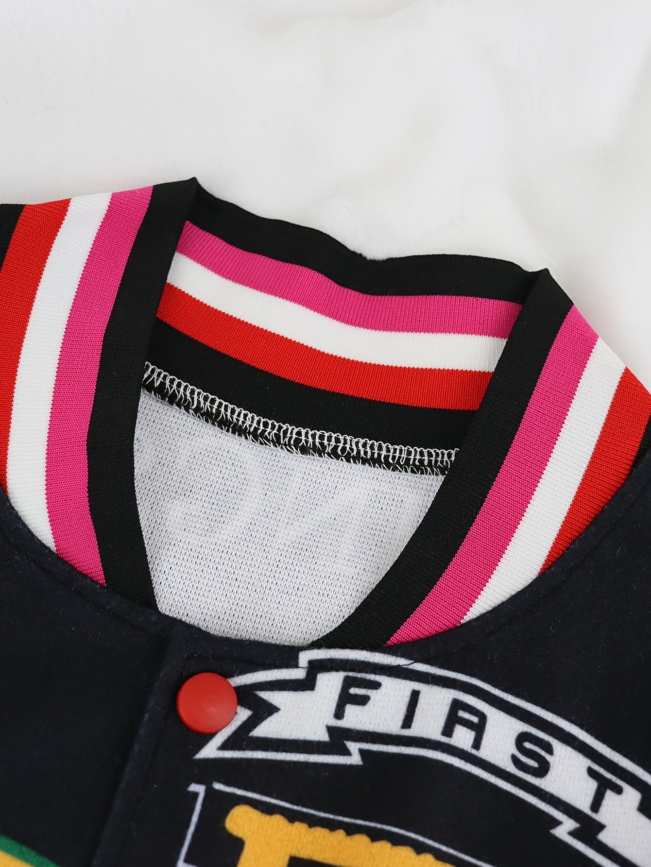 Women's Versatile Denim Colorblock Coat detail view