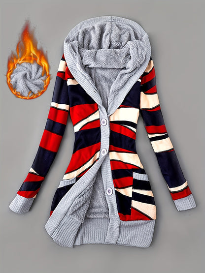 Women's Versatile Denim Colorblock Jacket detail view