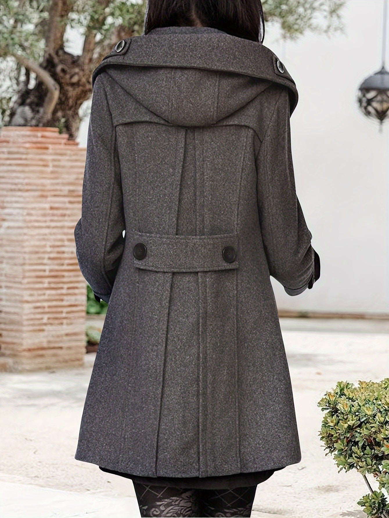 Women's Versatile Denim Double-Breasted Coat – Sizes S–XXL detail view