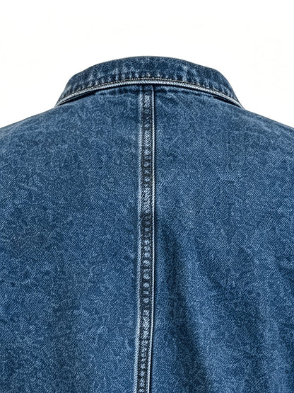 Women's Versatile Denim Double-Breasted Jacket – Sizes M–XXL detail view
