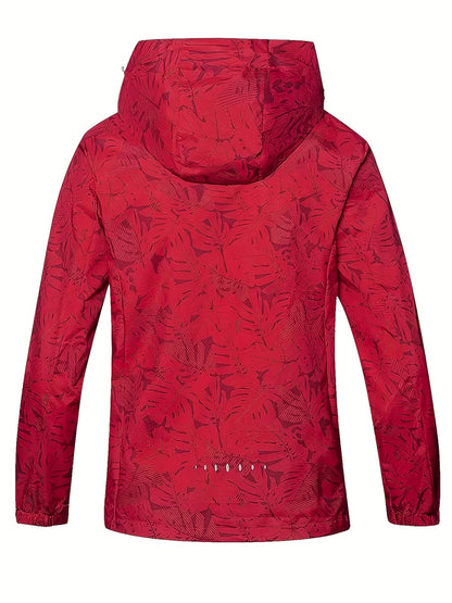 Women's Versatile Denim Graphic Coat detail view