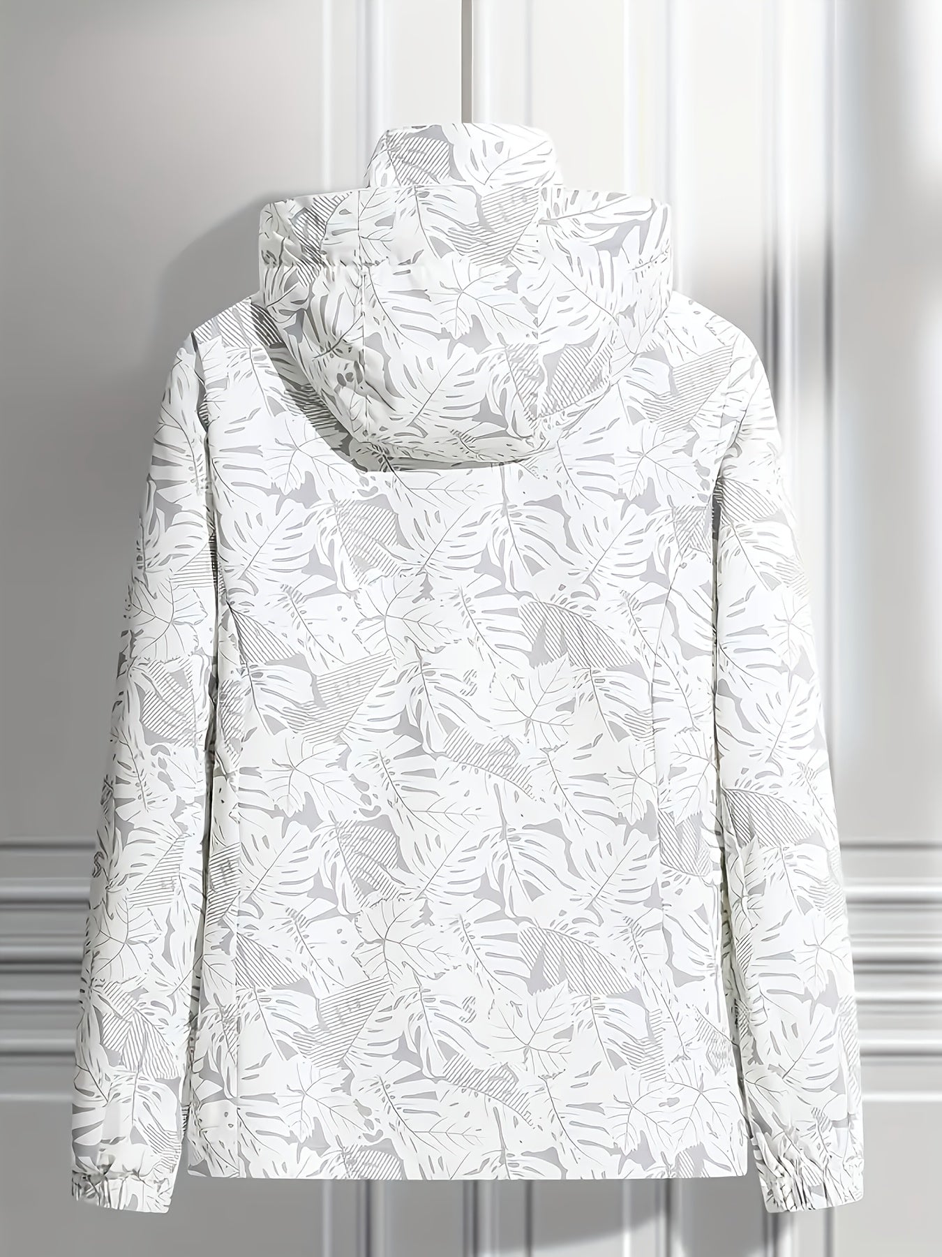 Women's Versatile Denim Graphic Coat detail view