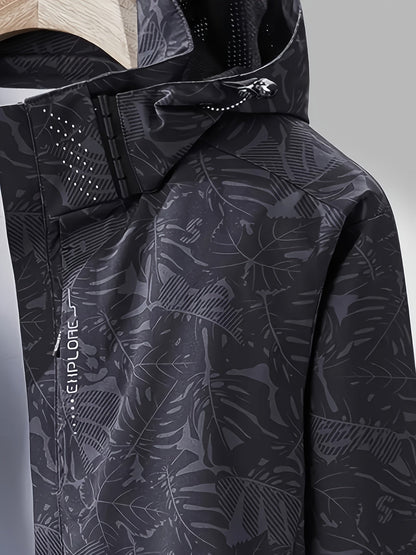Women's Versatile Denim Graphic Coat detail view