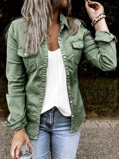 Women's Versatile Denim Graphic Jacket – Sizes S–XXL – main product image