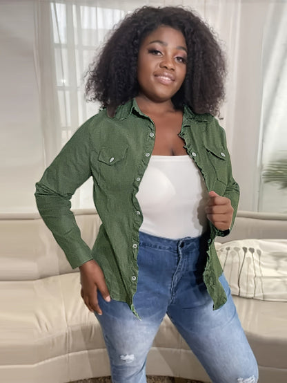 Women's Versatile Denim Graphic Jacket – Sizes S–XXL detail view