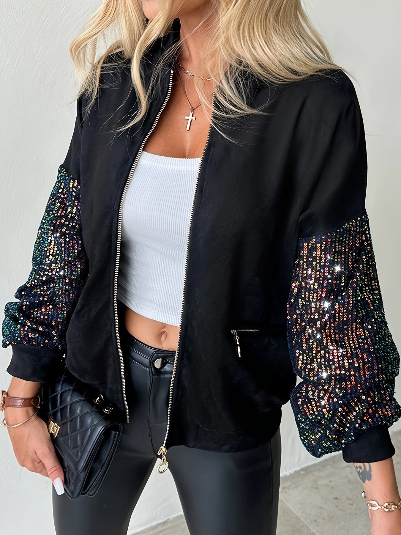 Women's Versatile Denim Open-Front Cardigan – 5-Variant Selection detail view
