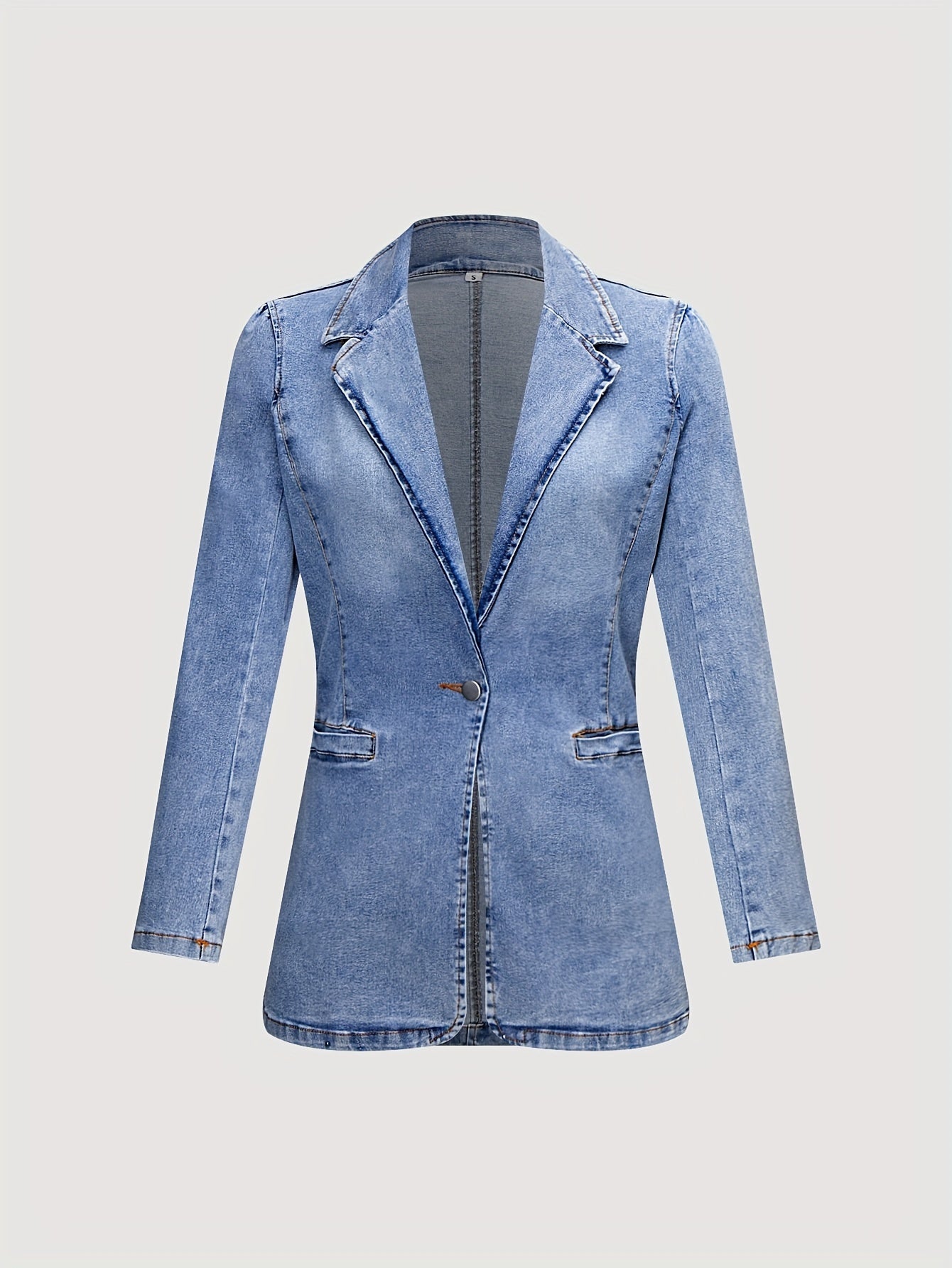 Women's Versatile Denim Pullover Blazer – view 5