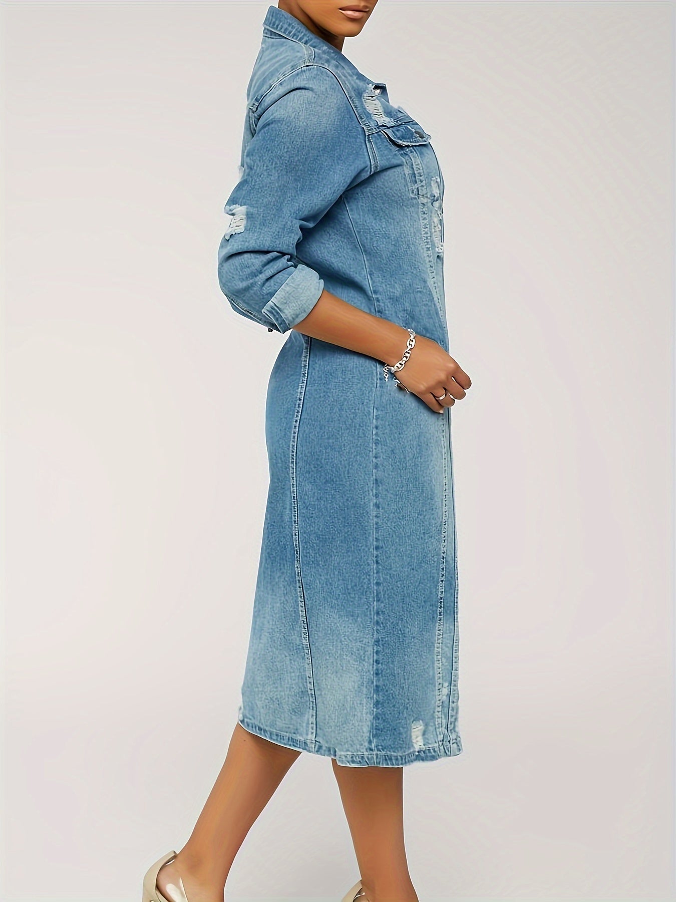 Women's Versatile Denim Pullover Jacket – 9-Variant Selection – view 7