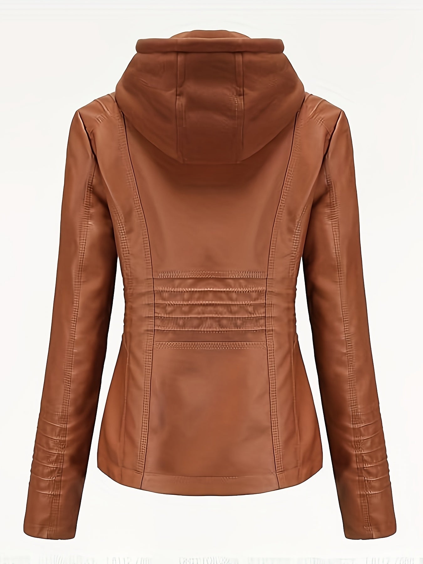 Women's Versatile Denim Pullover Jacket – Black / Camel detail view