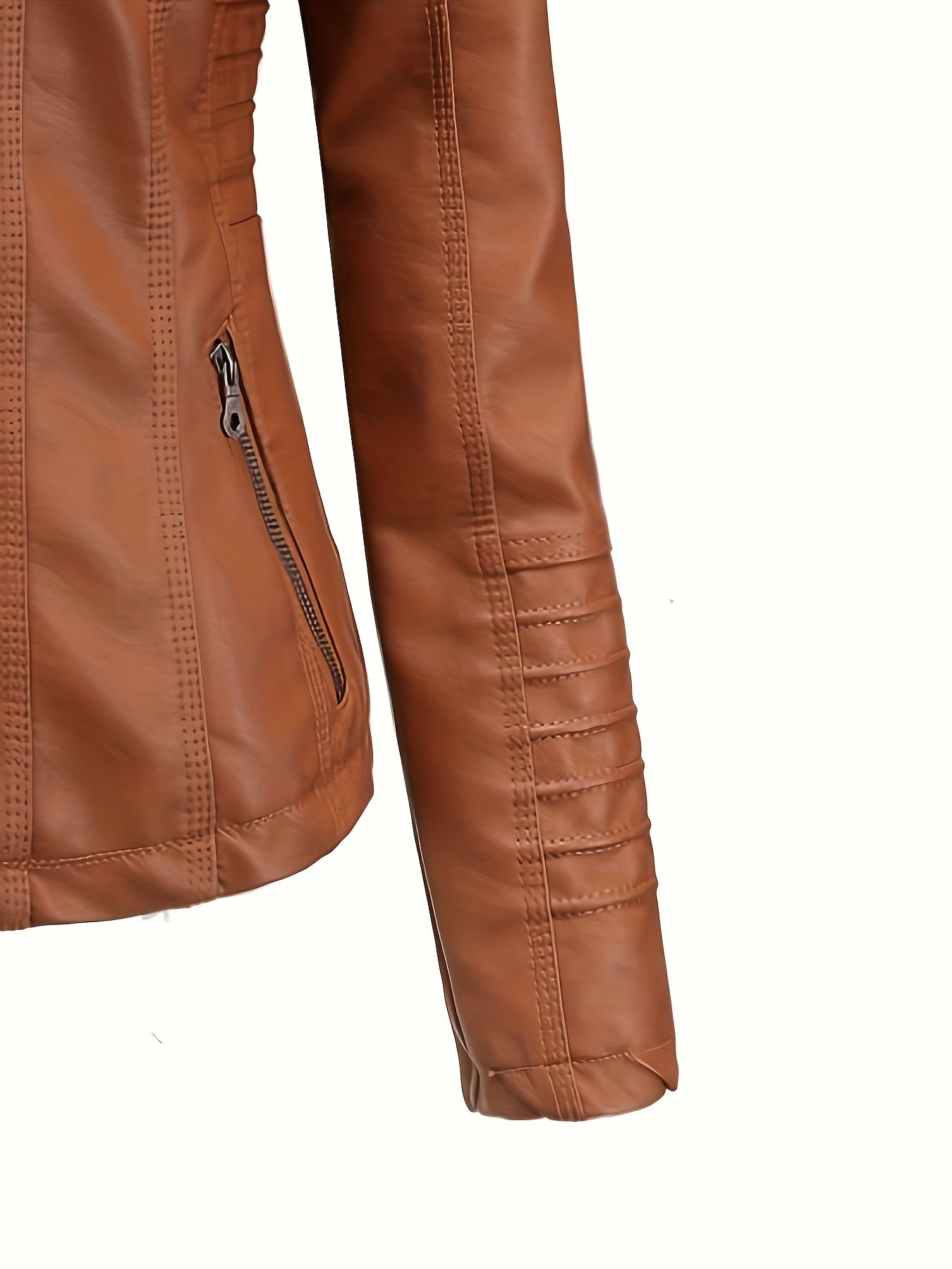 Women's Versatile Denim Pullover Jacket – Black / Camel detail view