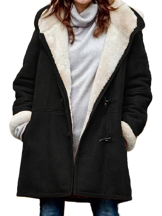 Women's Versatile Denim Pullover Jacket – Black / Grey – Black option – main product image