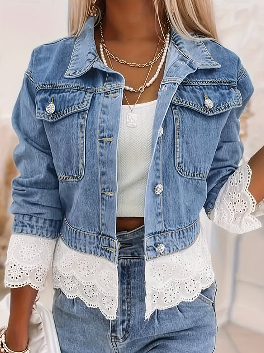 Women's Versatile Denim Pullover Jacket – Blue / Sizes 0XL–4XL – Blue option – main product image