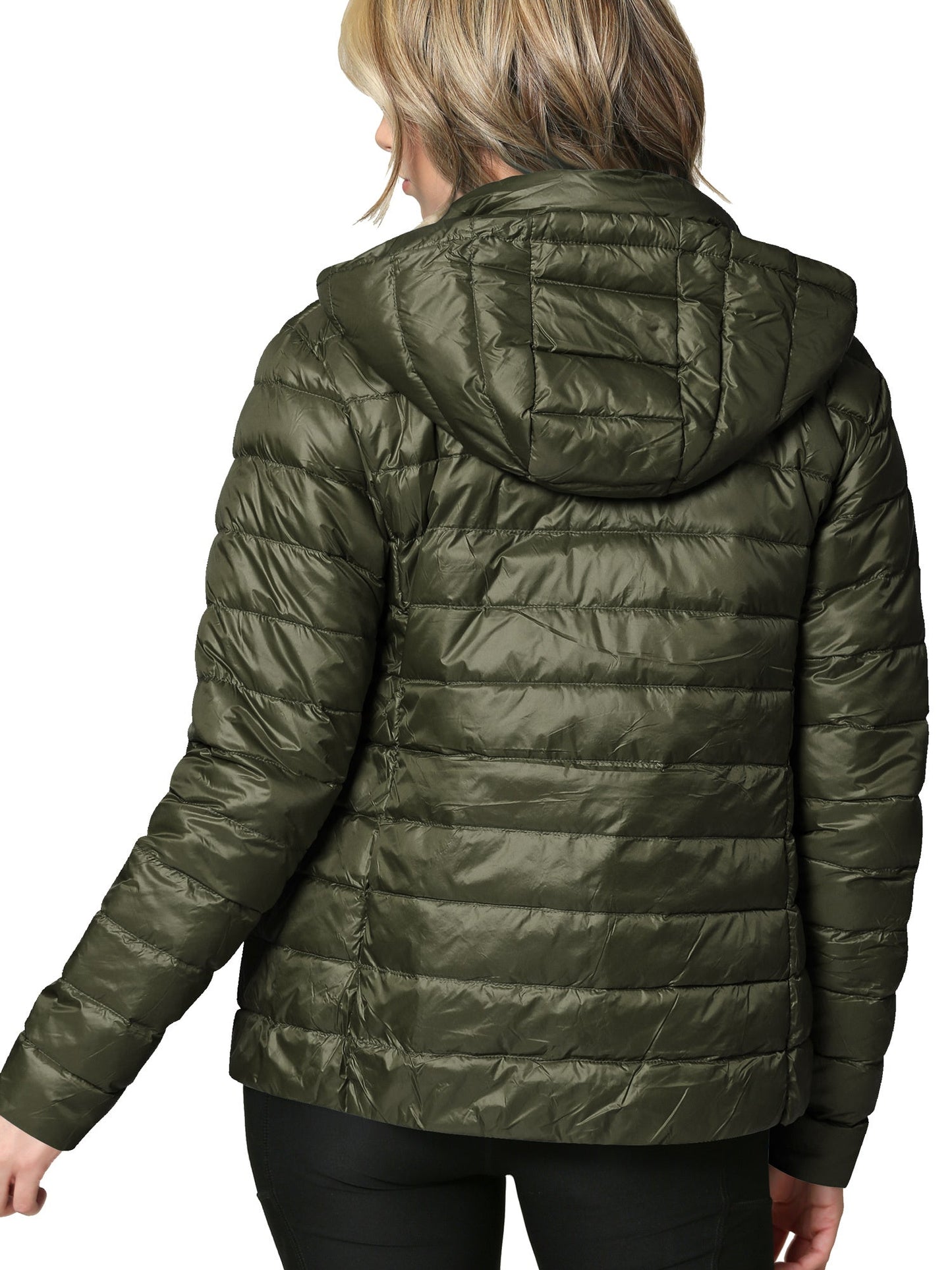 Women's Versatile Denim Pullover Jacket – Navy / Olive detail view
