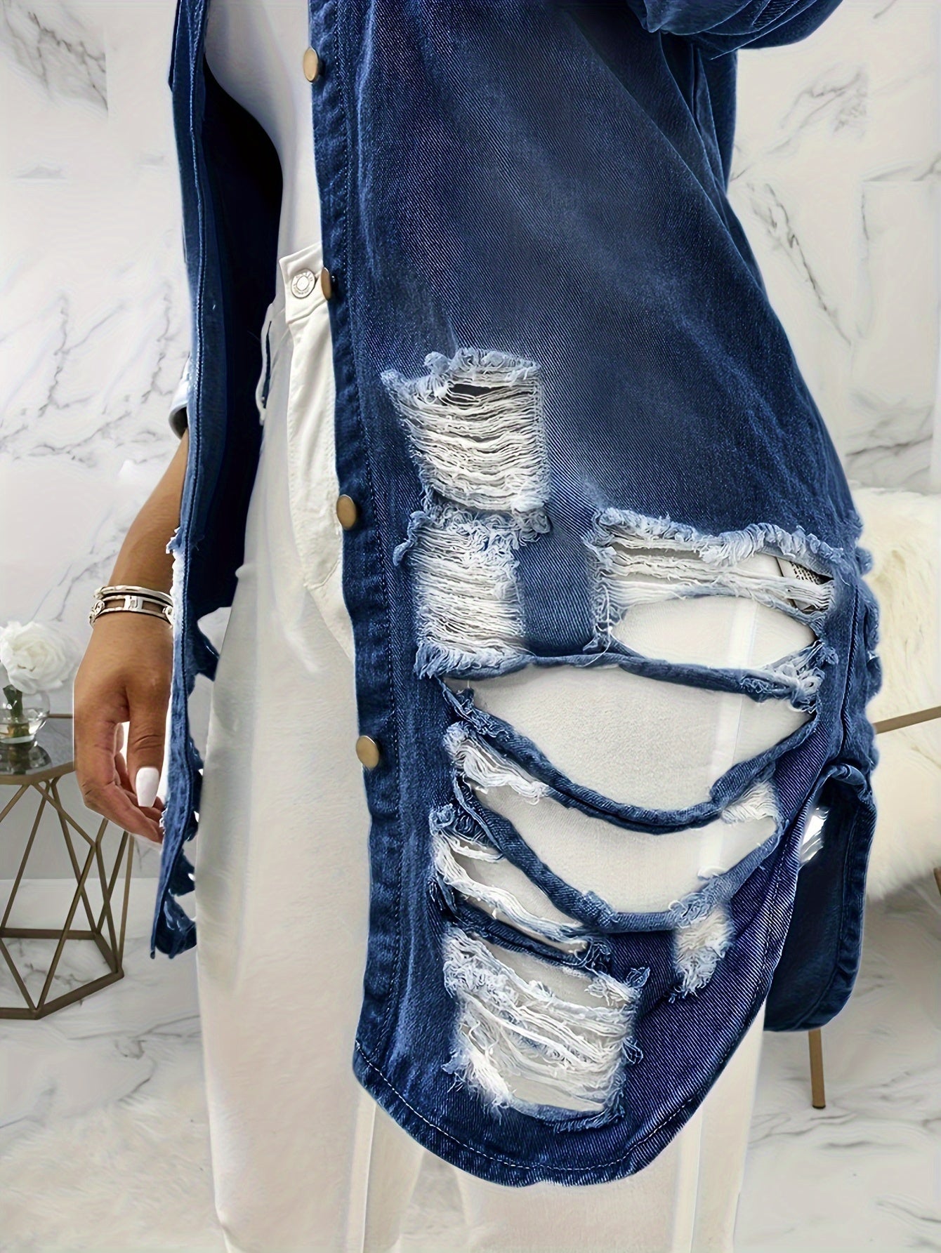 Women's Versatile Denim Single-Breasted Jacket – 10-Variant Selection – view 6
