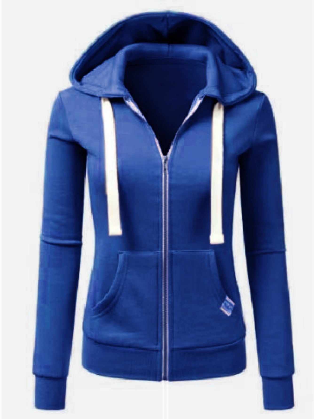 Women's Versatile Denim Zip-Up Cardigan detail view
