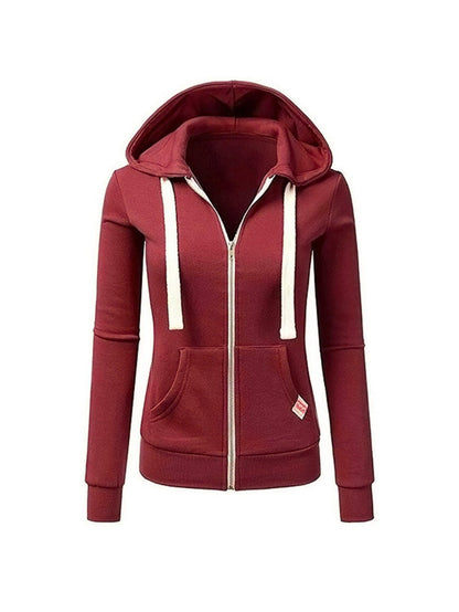 Women's Versatile Denim Zip-Up Cardigan detail view