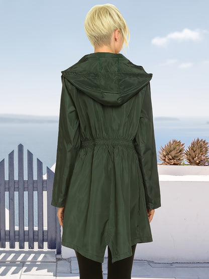 Women's Versatile Denim Zip-Up Coat detail view