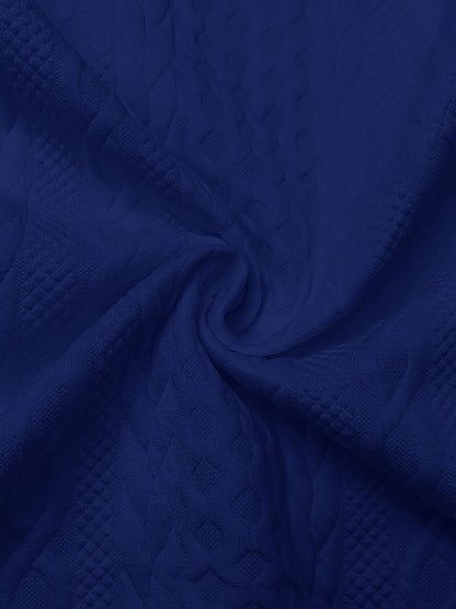 Women's Versatile Denim Zip-Up Jacket – Blue / Orange detail view