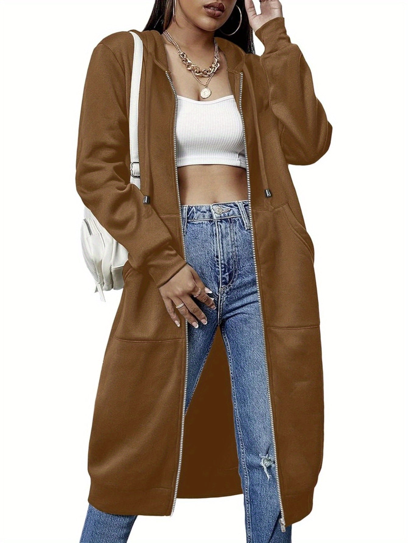 Women's Versatile Fleece Zip-Up Hoodie – view 8