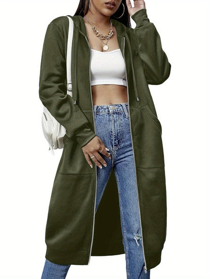Women's Versatile Fleece Zip-Up Hoodie – green option – view 5