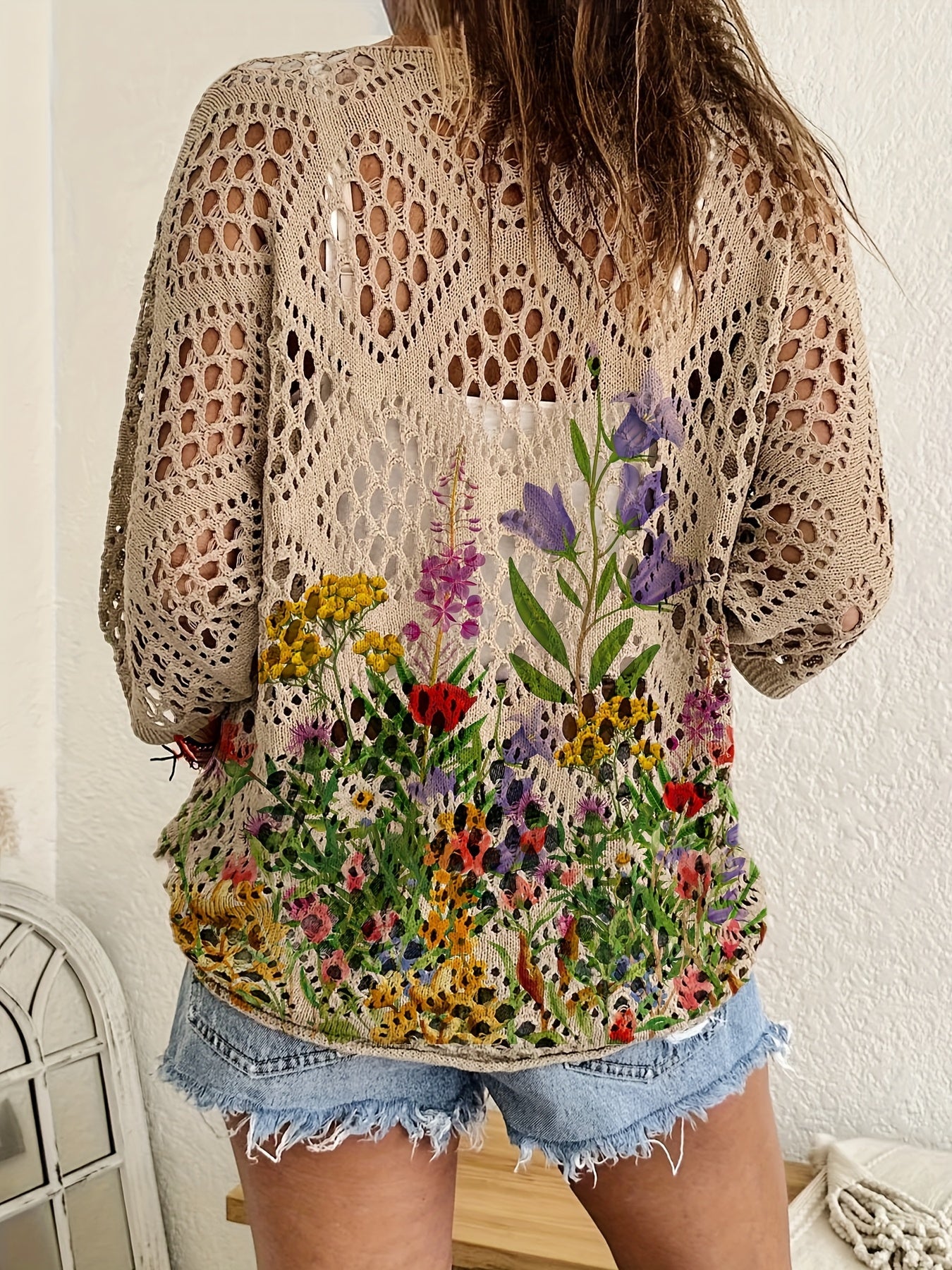 Women's Versatile Floral Pullover Hoodie – view 5