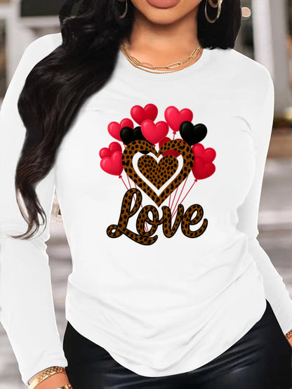 Women's Versatile Graphic Pullover Hoodie – Grey / Burgundy – view 24