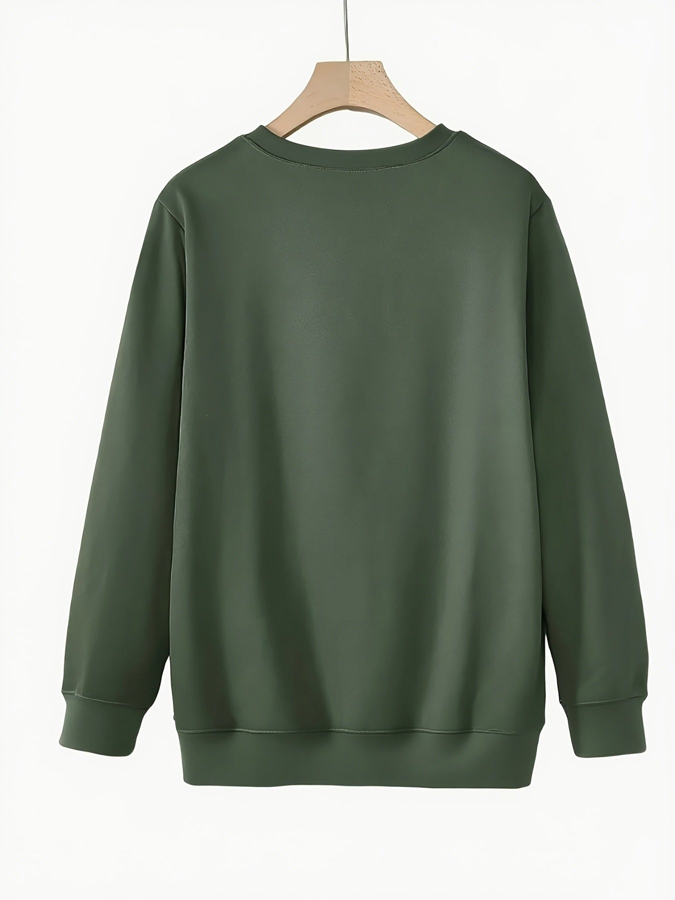 Women's Versatile Graphic Pullover Sweatshirt – Red / Black detail view
