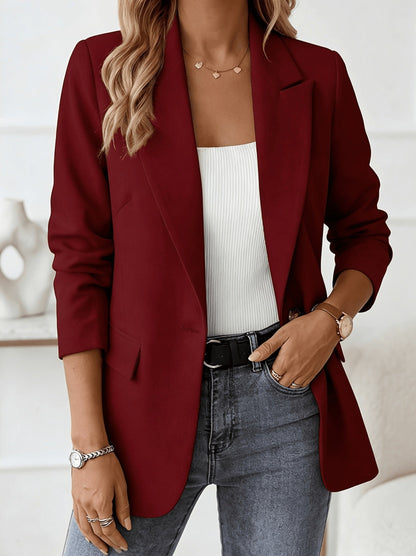 Women's Versatile Pullover Blazer – Apricot / Khaki – Apricot option – view 6