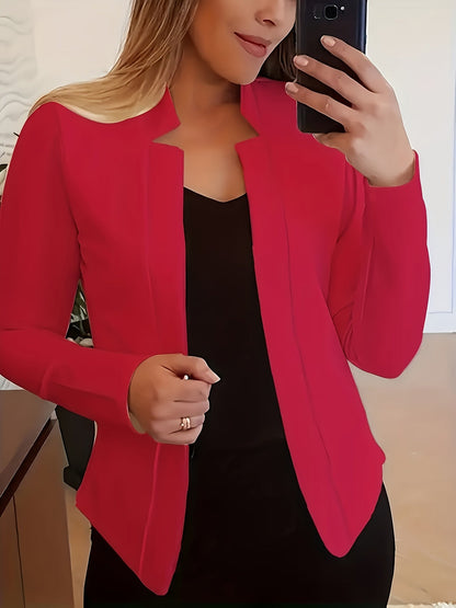 Women's Versatile Pullover Blazer – White / Red – White option – view 2