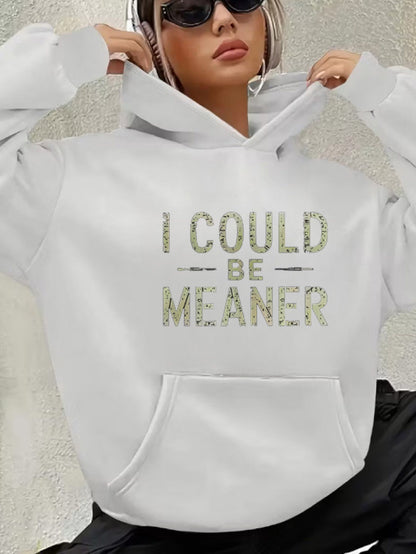 Women's Versatile Pullover Hoodie – Black detail view