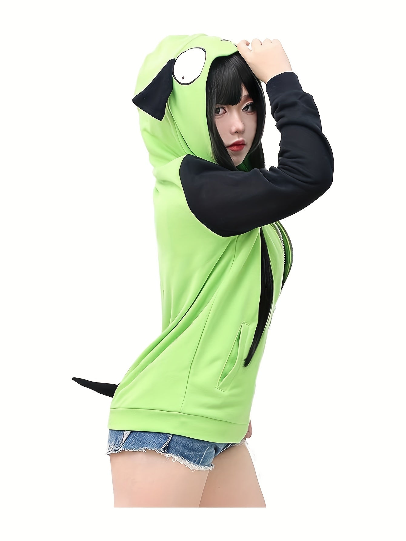 Women's Versatile Pullover Hoodie – Grass Green – Green option – main product image