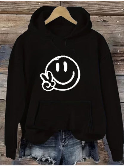 Women's Versatile Pullover Hoodie – White Colorway 02469 detail view