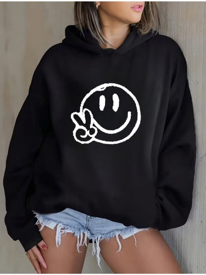 Women's Versatile Pullover Hoodie – White Colorway 02469 detail view