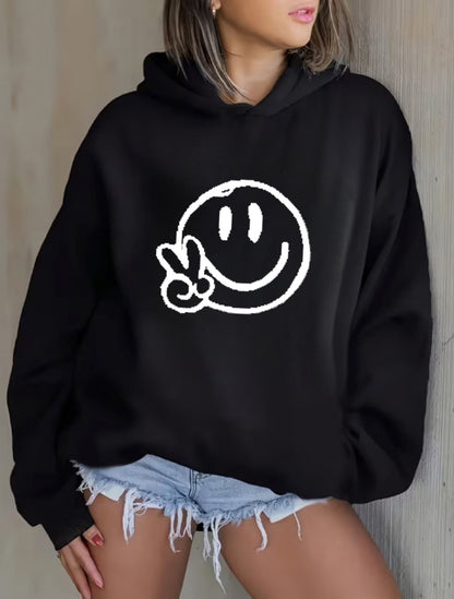 Women's Versatile Pullover Hoodie – White Colorway 02469 detail view