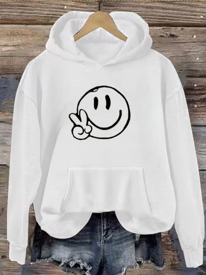 Women's Versatile Pullover Hoodie – White Colorway 02469 – White option – main product image