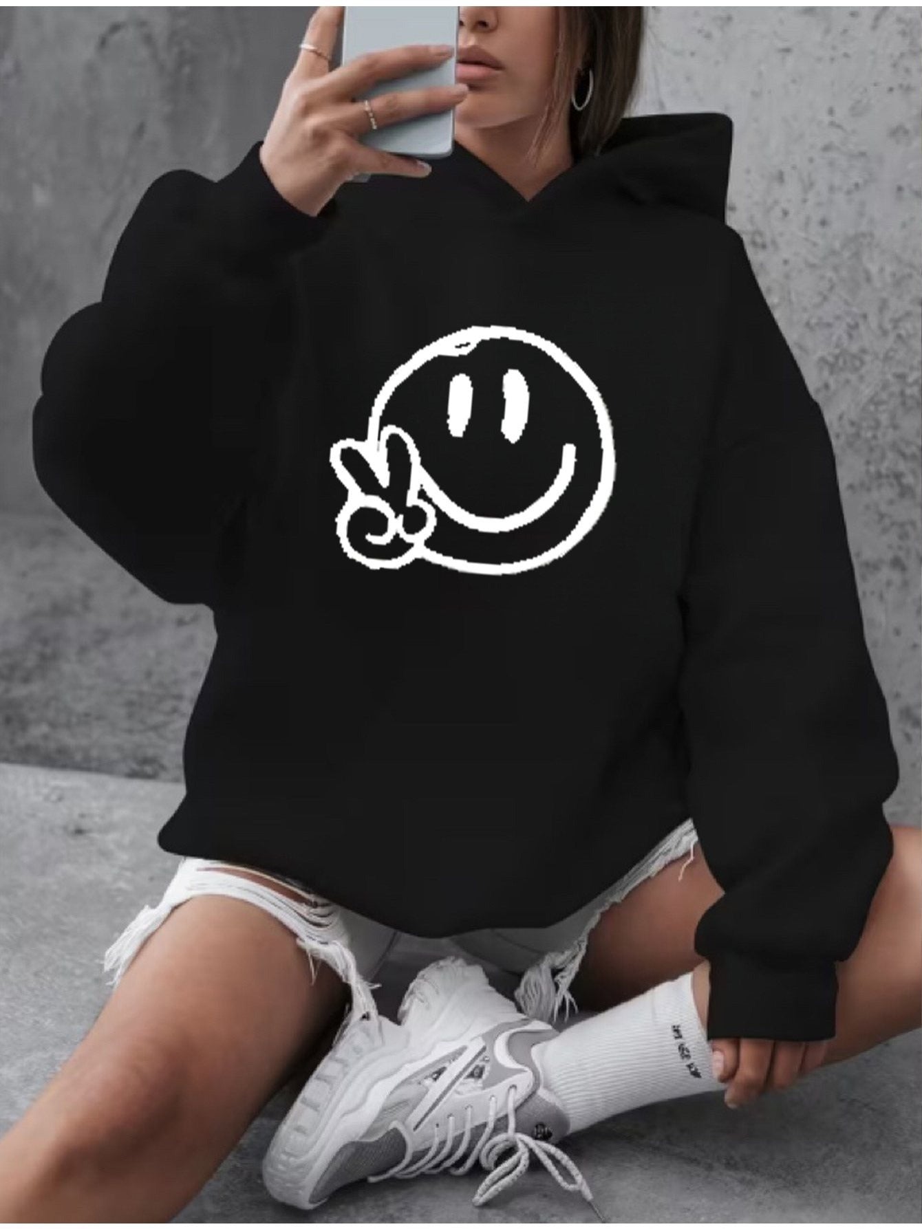 Women's Versatile Pullover Hoodie – White Colorway 02469 – White option – view 6