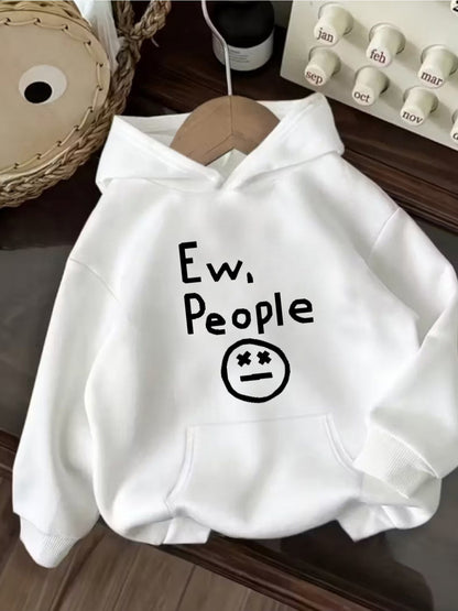 Women's Versatile Pullover Hoodie – White Colorway 03557 detail view
