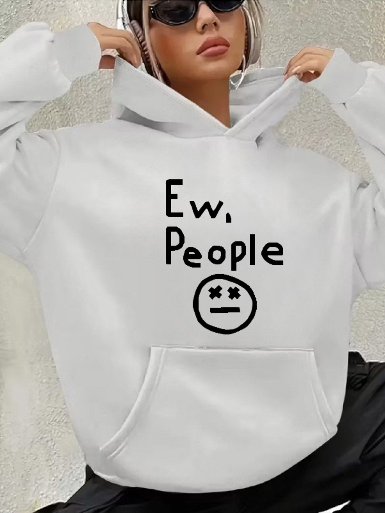 Women's Versatile Pullover Hoodie – White Colorway 03557 – White option – main product image