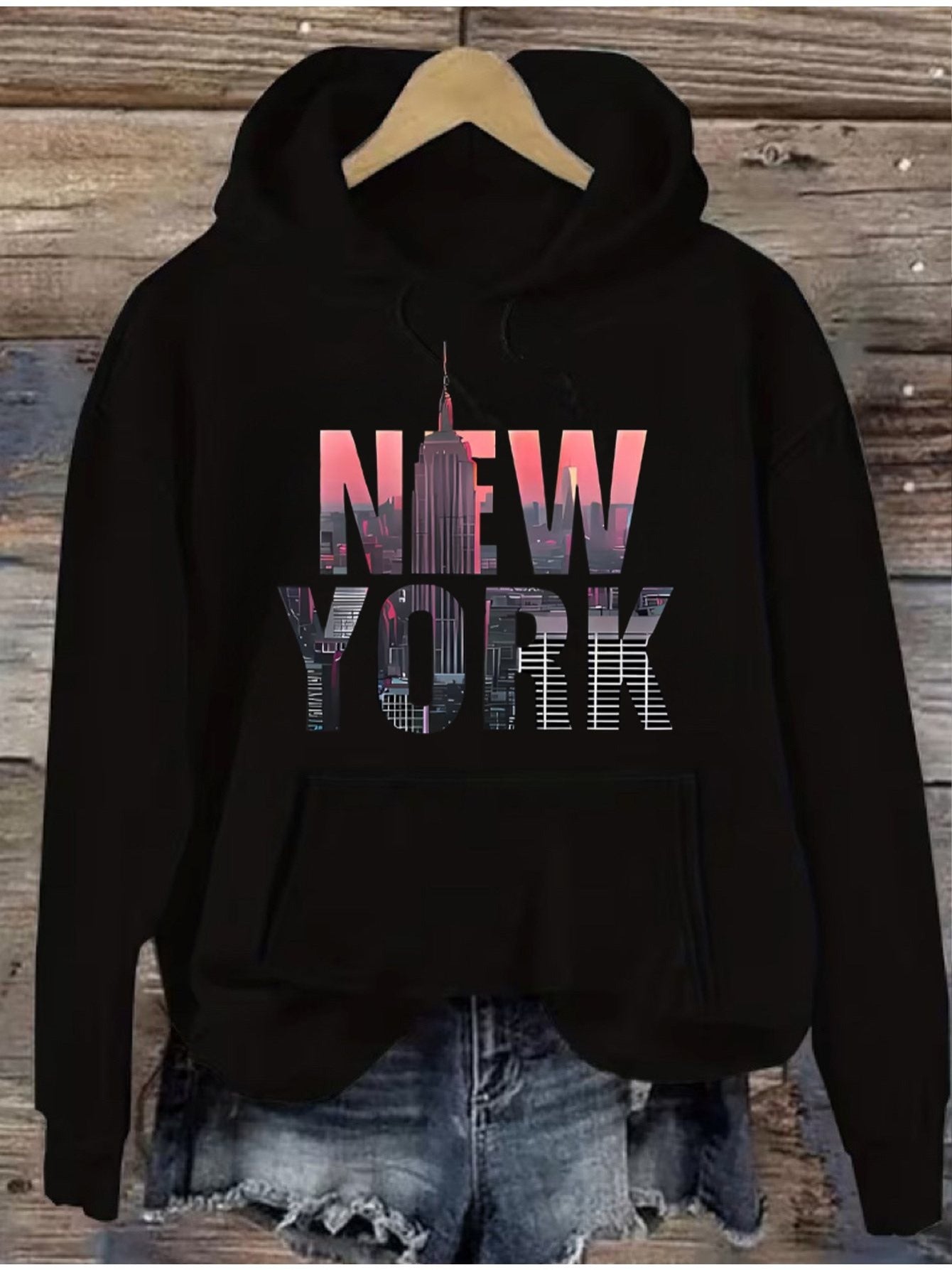 Women's Versatile Pullover Hoodie – White Colorway 60069 detail view