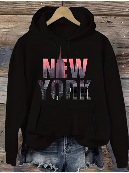Women's Versatile Pullover Hoodie – White Colorway 60069 detail view