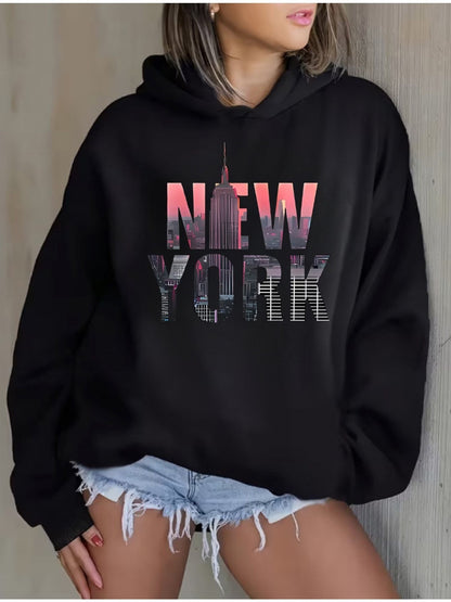 Women's Versatile Pullover Hoodie – White Colorway 60069 detail view