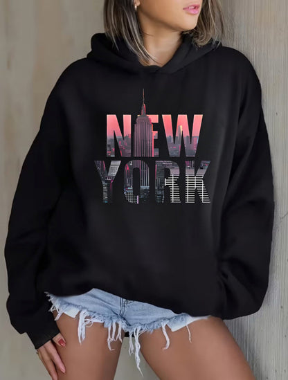Women's Versatile Pullover Hoodie – White Colorway 60069 detail view