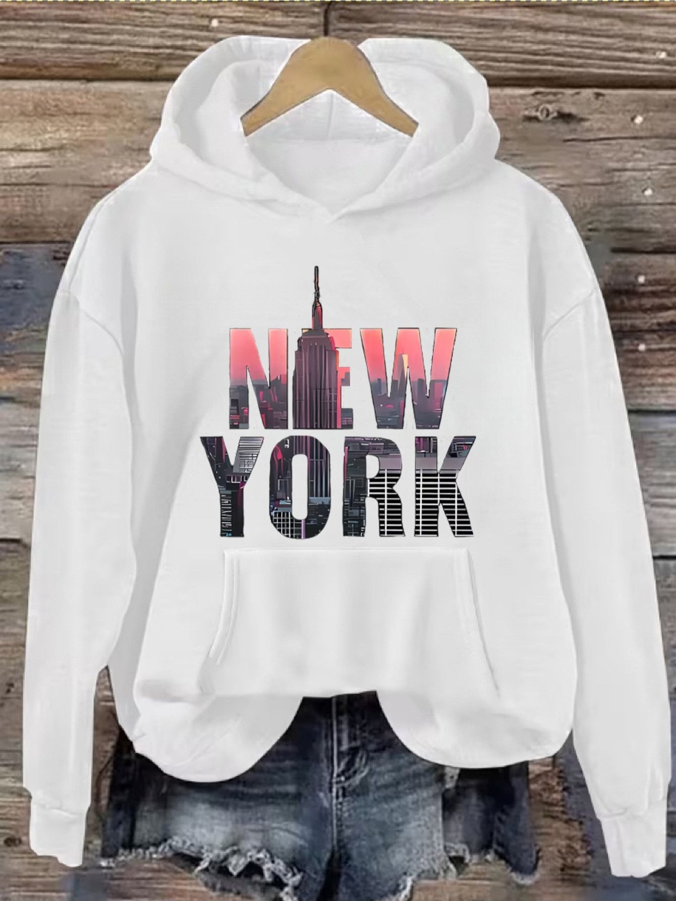 Women's Versatile Pullover Hoodie – White Colorway 60069 – White option – main product image