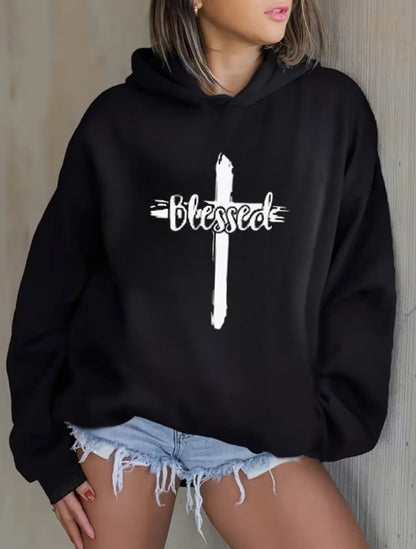 Women's Versatile Pullover Hoodie – White Colorway 94533 detail view